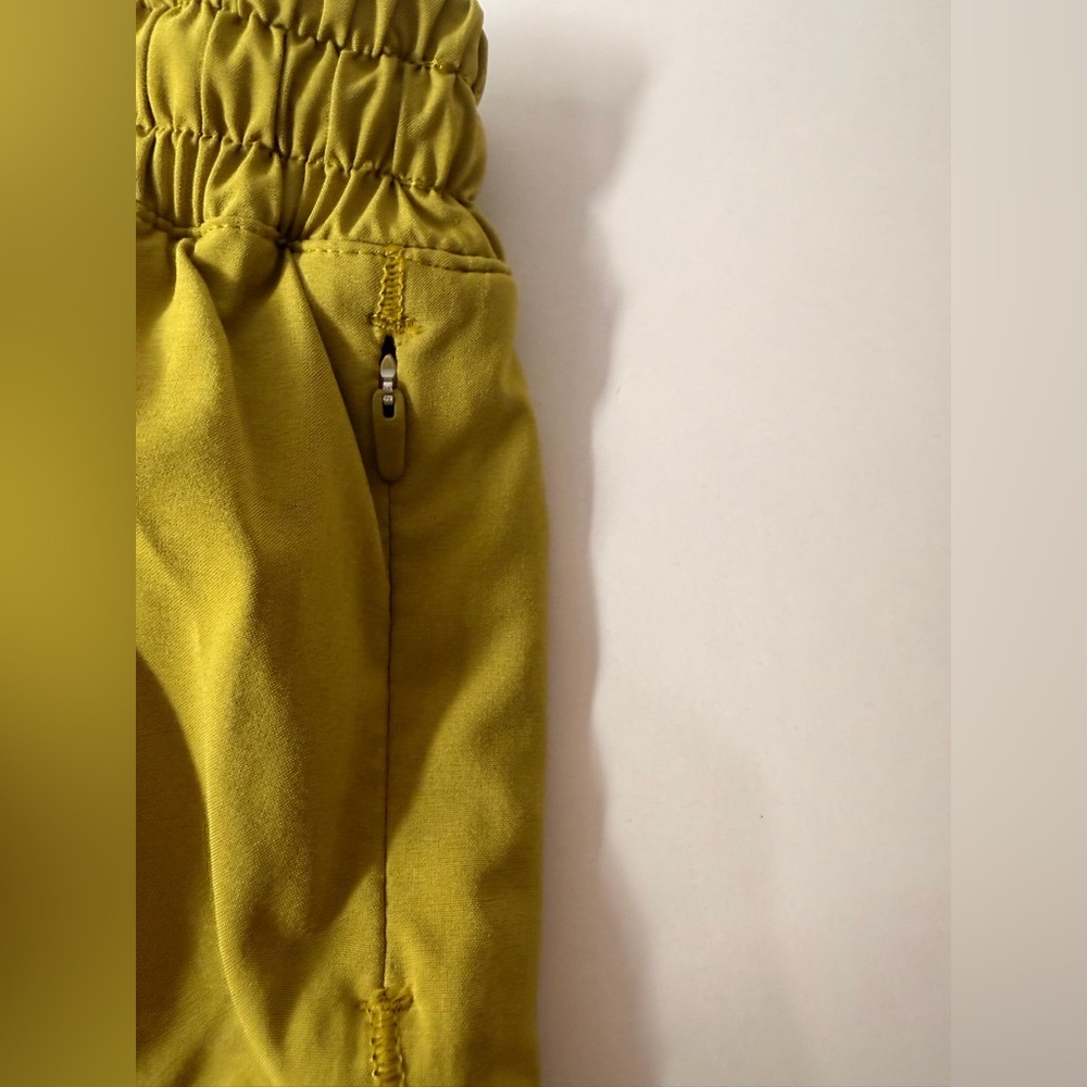 Lululemon Hotty Hot 2.5” Low Rise Shorts | Mustard Yellow Athletic Shorts - Picture 6 of 11